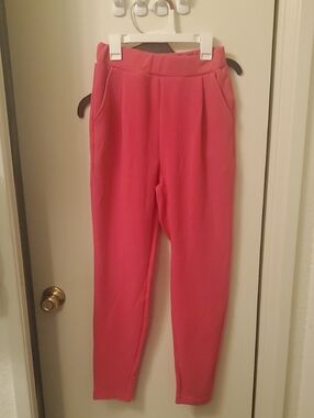 Shein Hot Pink Pants with Side Pockets